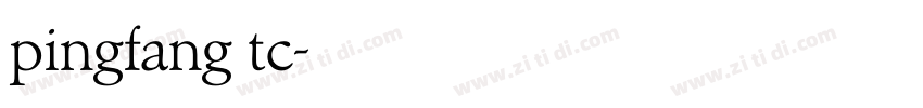 pingfang tc字体转换